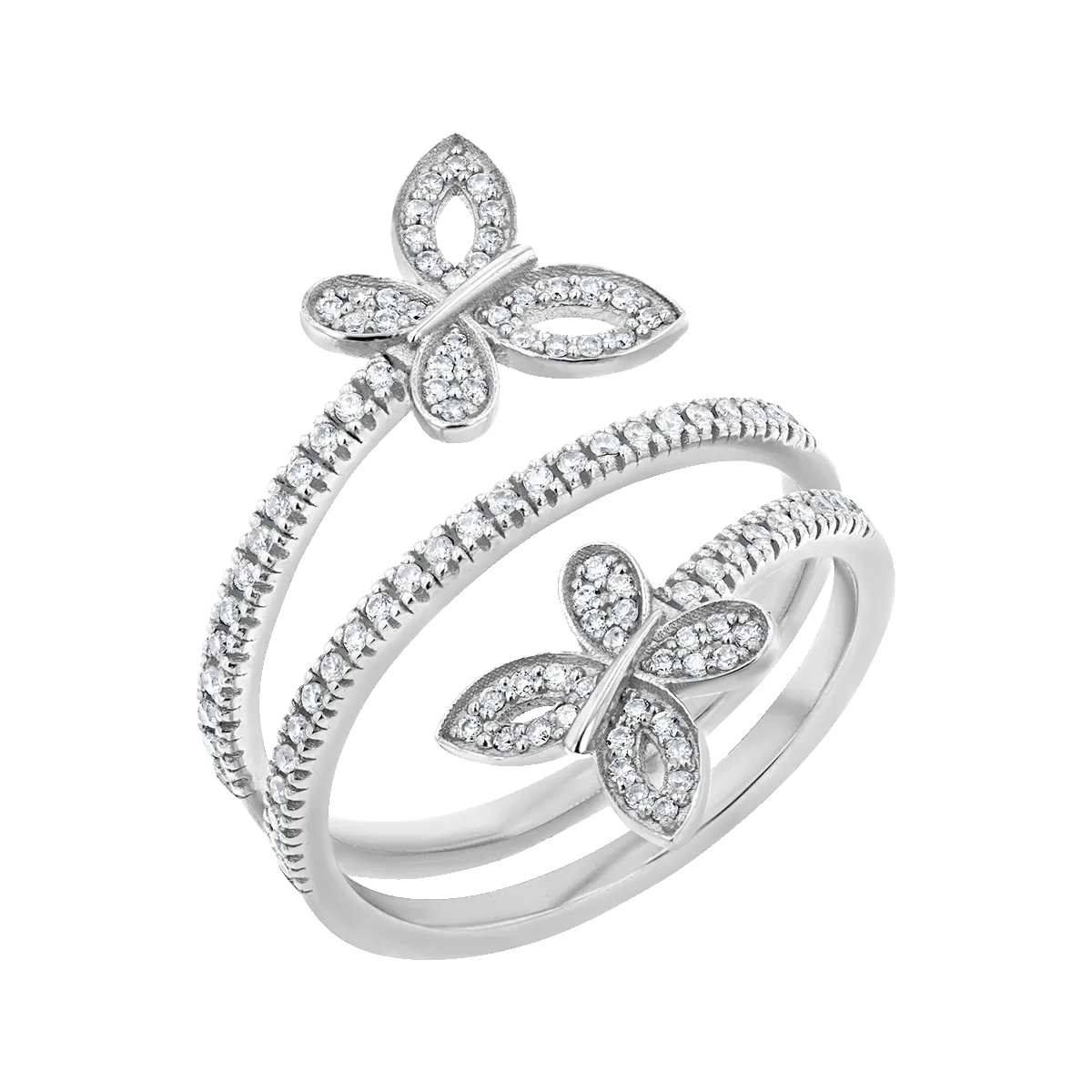 Diamond Double Wrap Butterfly Ring sold by Baby Gold product image thumbnail 2