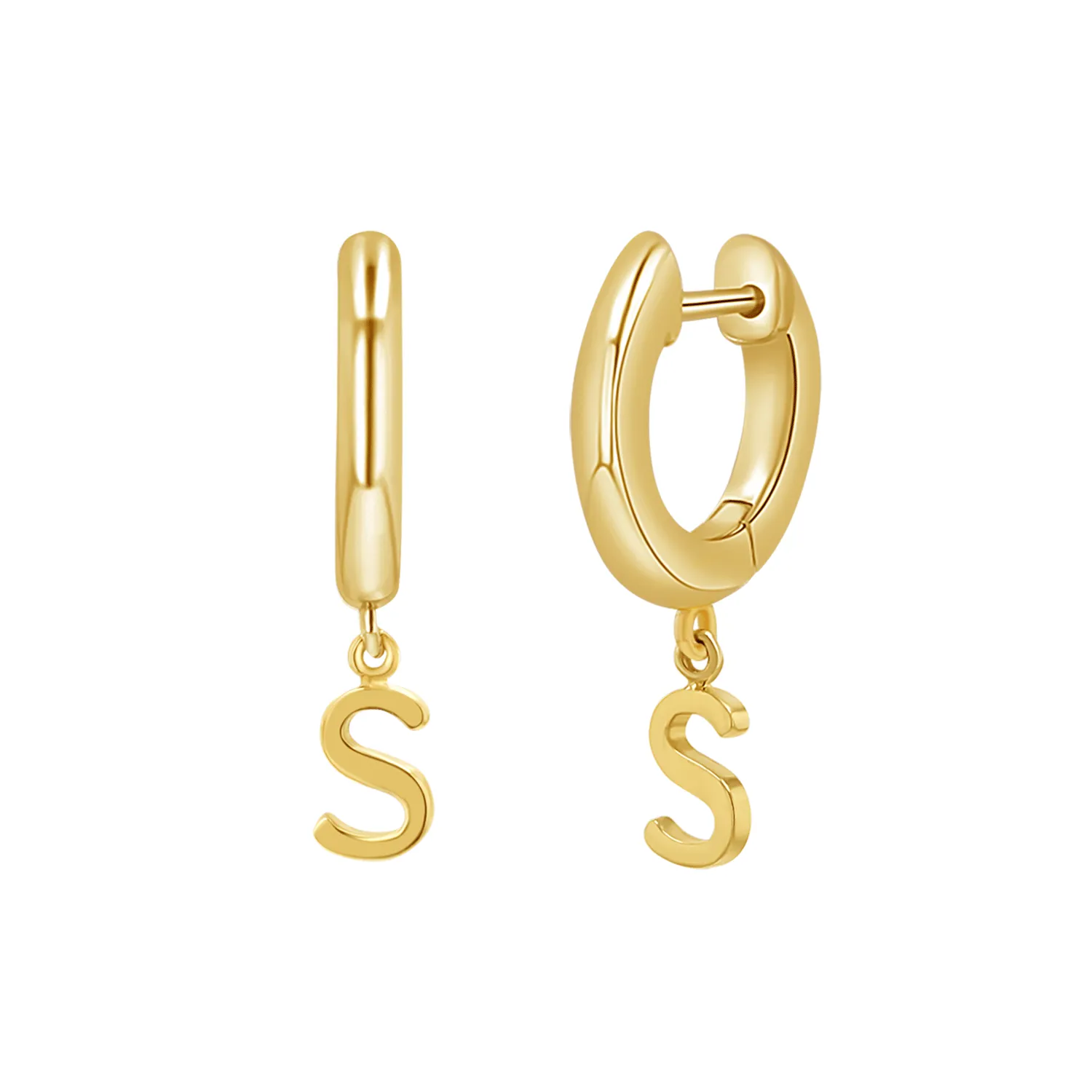 Initial Charm Drop Huggies sold by Baby Gold