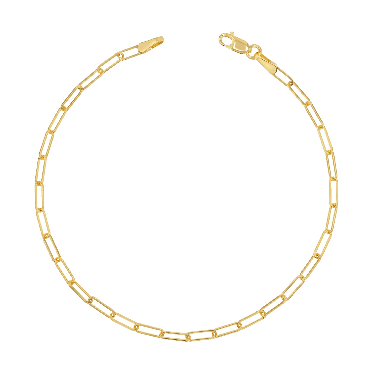 Dainty Paper Clip Bracelet sold by Baby Gold