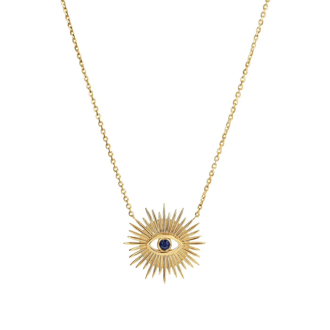 Sunburst Evil Eye Necklace sold by Baby Gold product image thumbnail 4