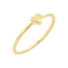 Engravable Letter Heart Stacking Ring sold by Baby Gold