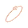 Engravable Letter Heart Stacking Ring sold by Baby Gold