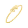 Engravable Letter Heart Stacking Ring sold by Baby Gold