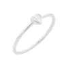 Engravable Letter Heart Stacking Ring sold by Baby Gold