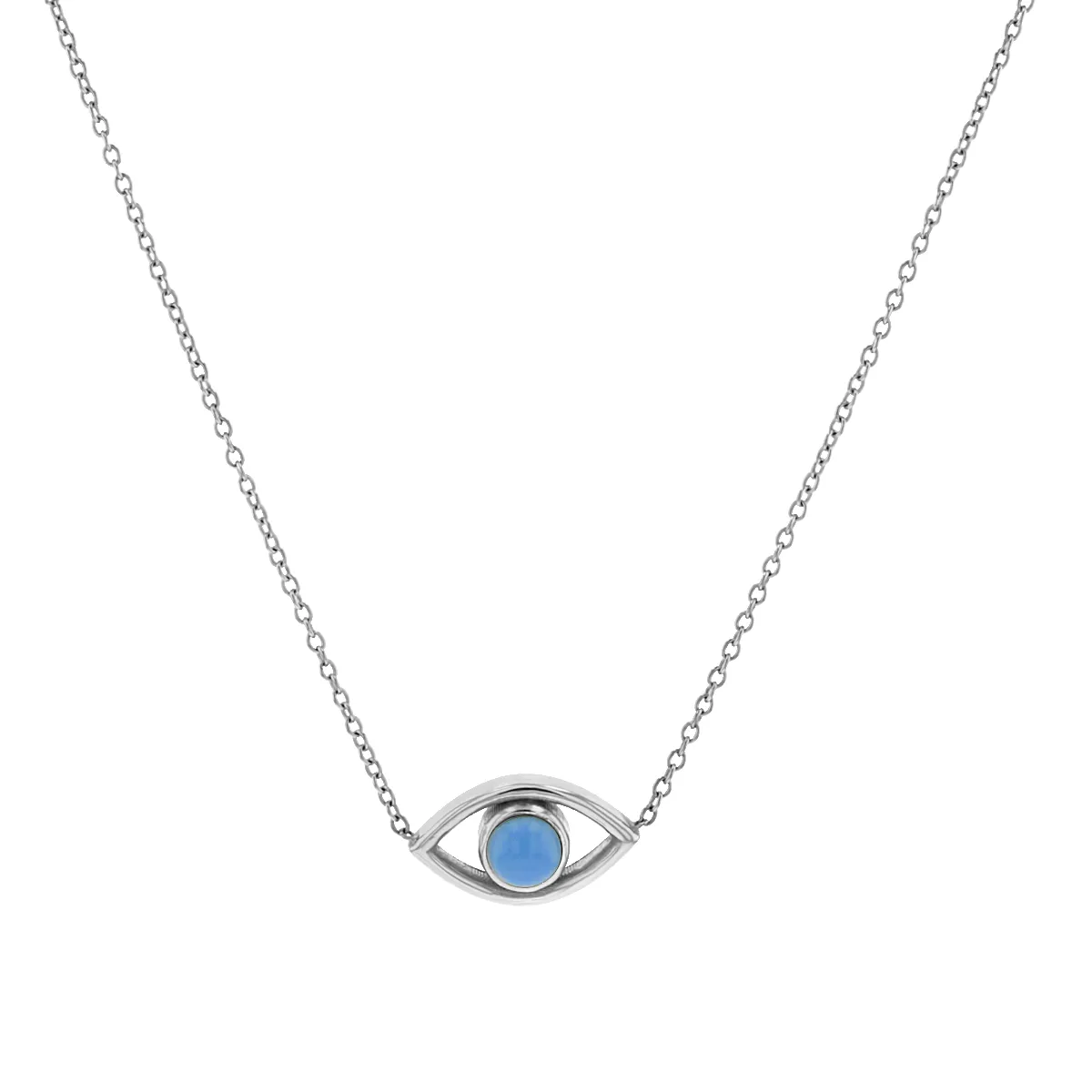 Turquoise Evil Eye Necklace sold by Baby Gold product image thumbnail 2