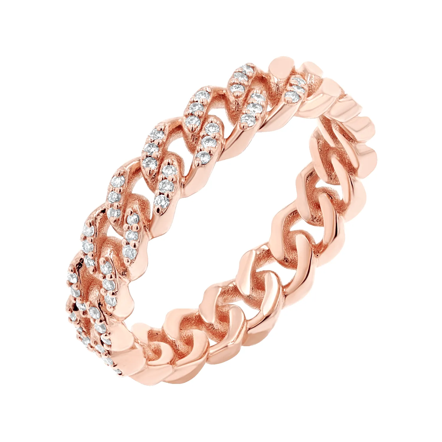 Diamond Pave Cuban Link Ring sold by Baby Gold product image thumbnail 3
