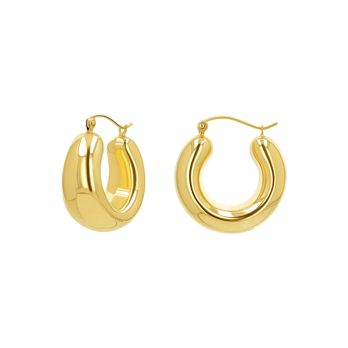 Hailey Large Chunky Hoops sold by Baby Gold