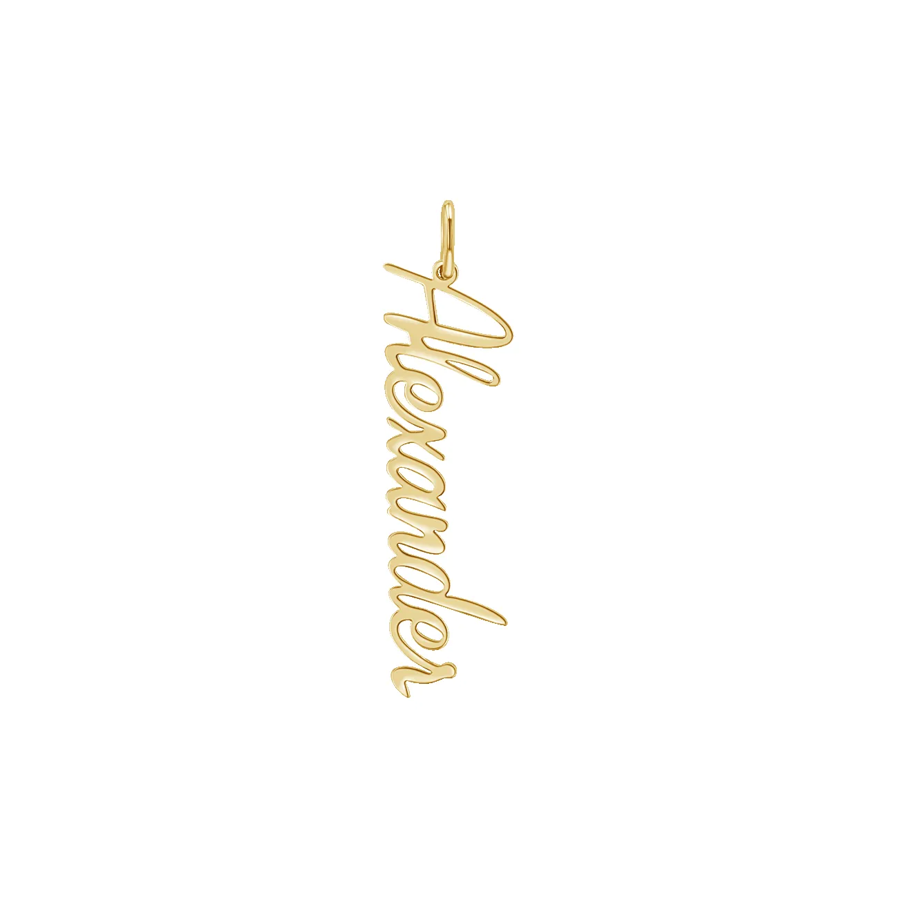 Vertical Script Name Charm sold by Baby Gold