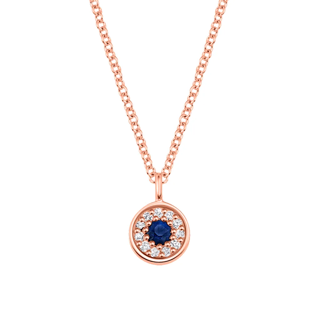 Dainty Round Evil Eye Necklace sold by Baby Gold product image thumbnail 3