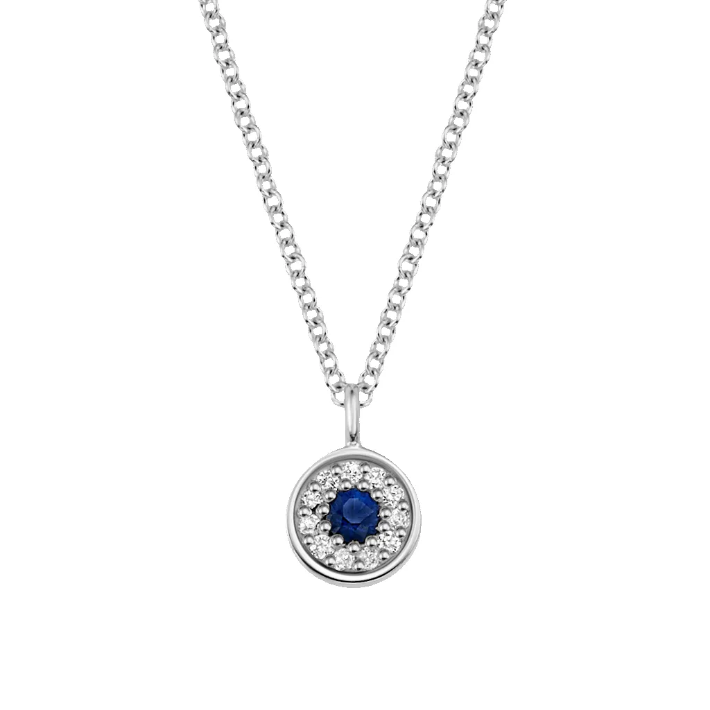 Dainty Round Evil Eye Necklace sold by Baby Gold product image thumbnail 2