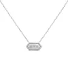 Diamond Hex Engravable Tag Necklace sold by Baby Gold