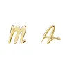 Script Letter Stud Earrings sold by Baby Gold