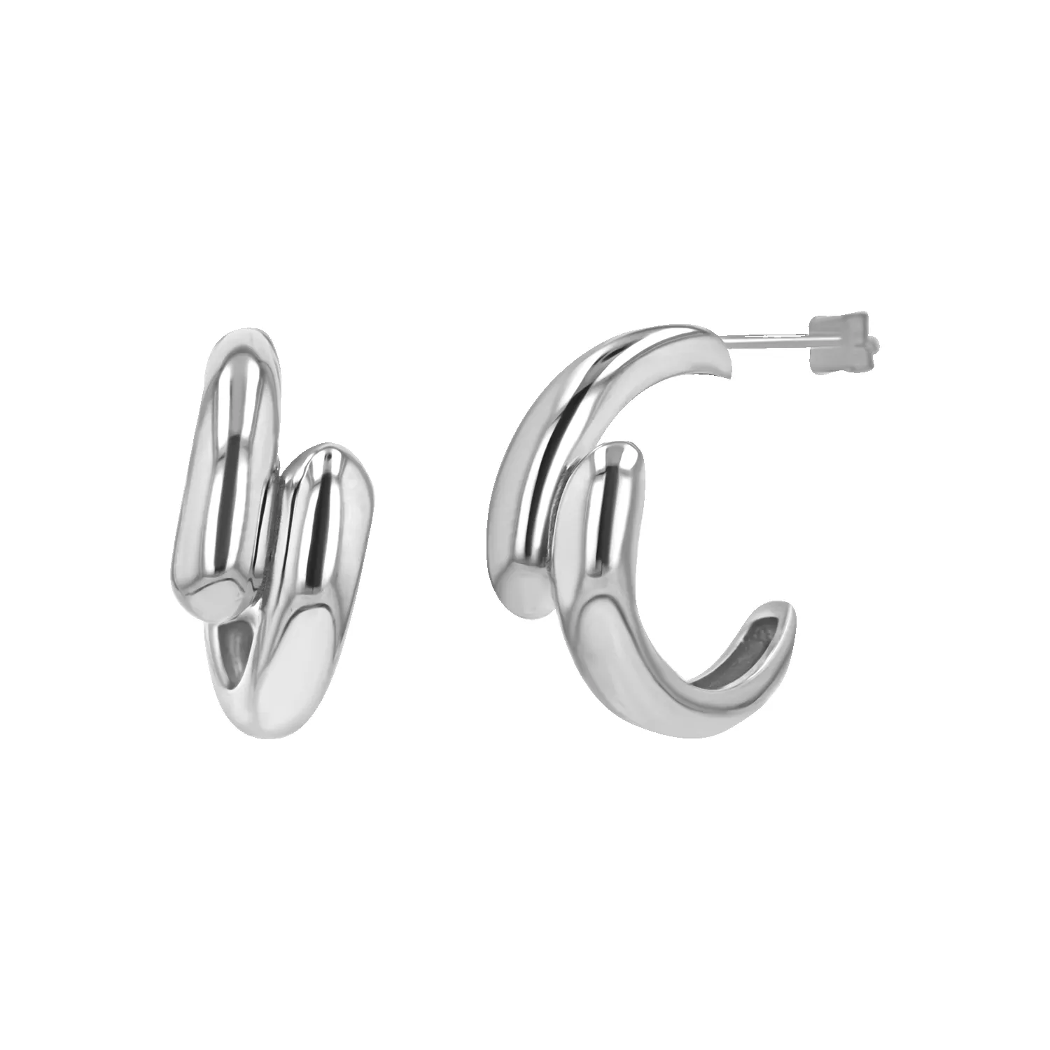 Solid Rendezvous Hoop Earrings sold by Baby Gold product image thumbnail 2