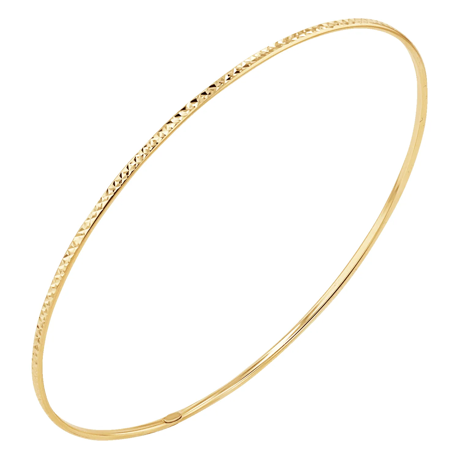 Diamond Cut Wire Bangle sold by Baby Gold