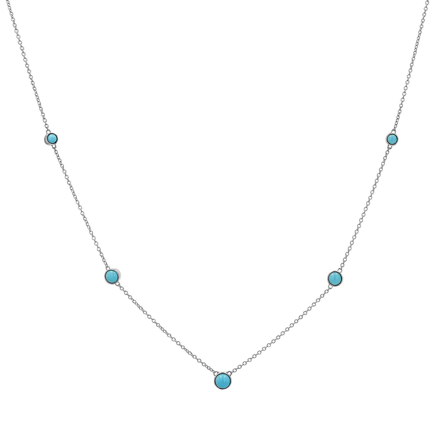Graduating Genuine Turquoise Necklace sold by Baby Gold product image thumbnail 2