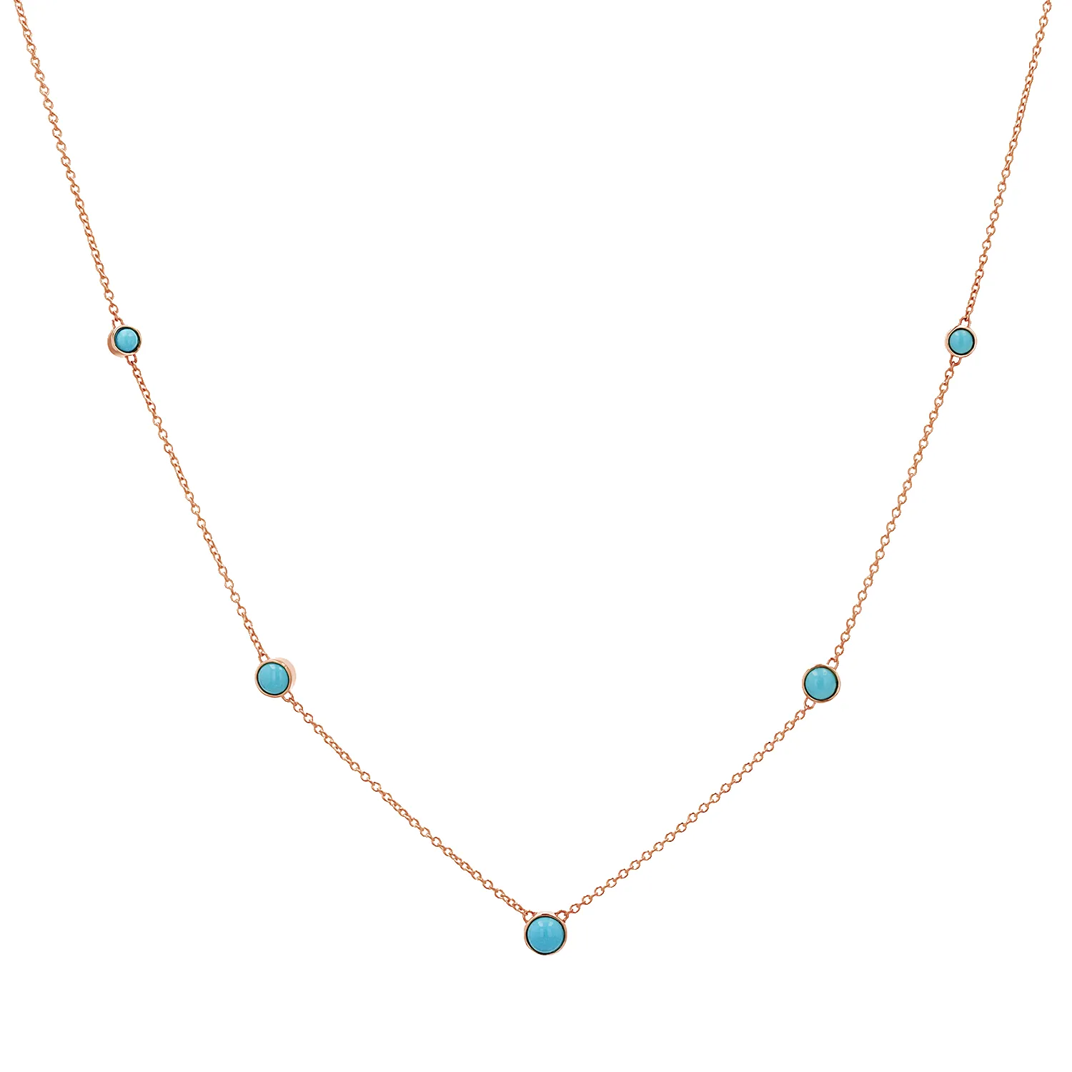 Graduating Genuine Turquoise Necklace sold by Baby Gold product image thumbnail 3