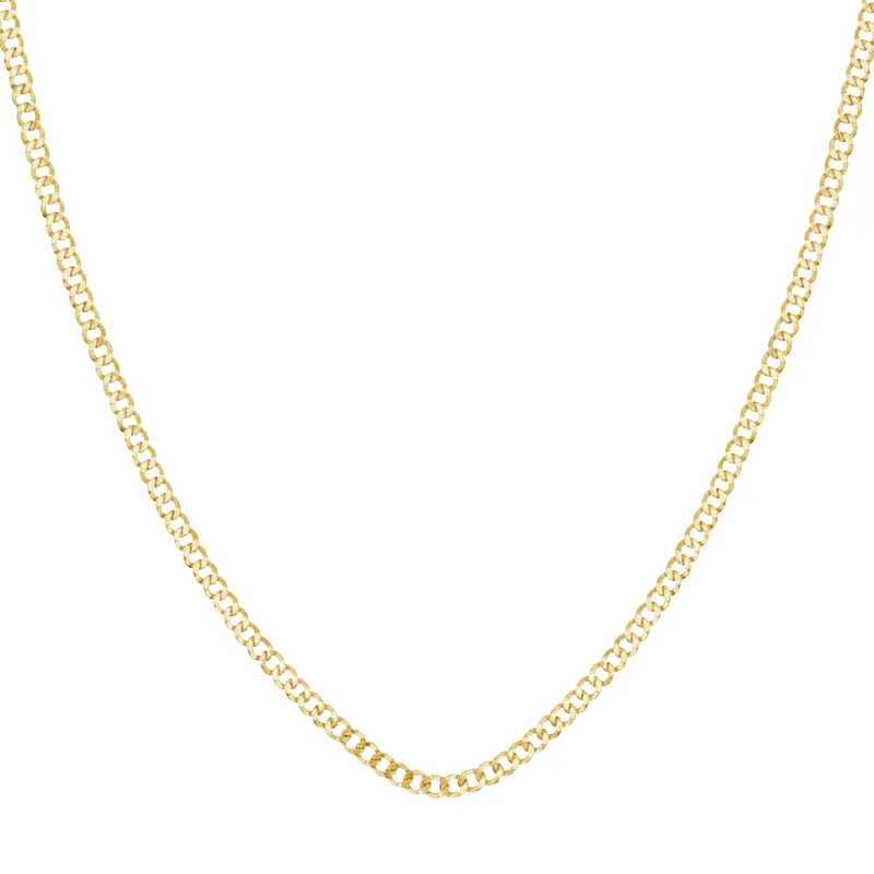 14K Dainty Cuban Link Chain Necklace sold by Baby Gold