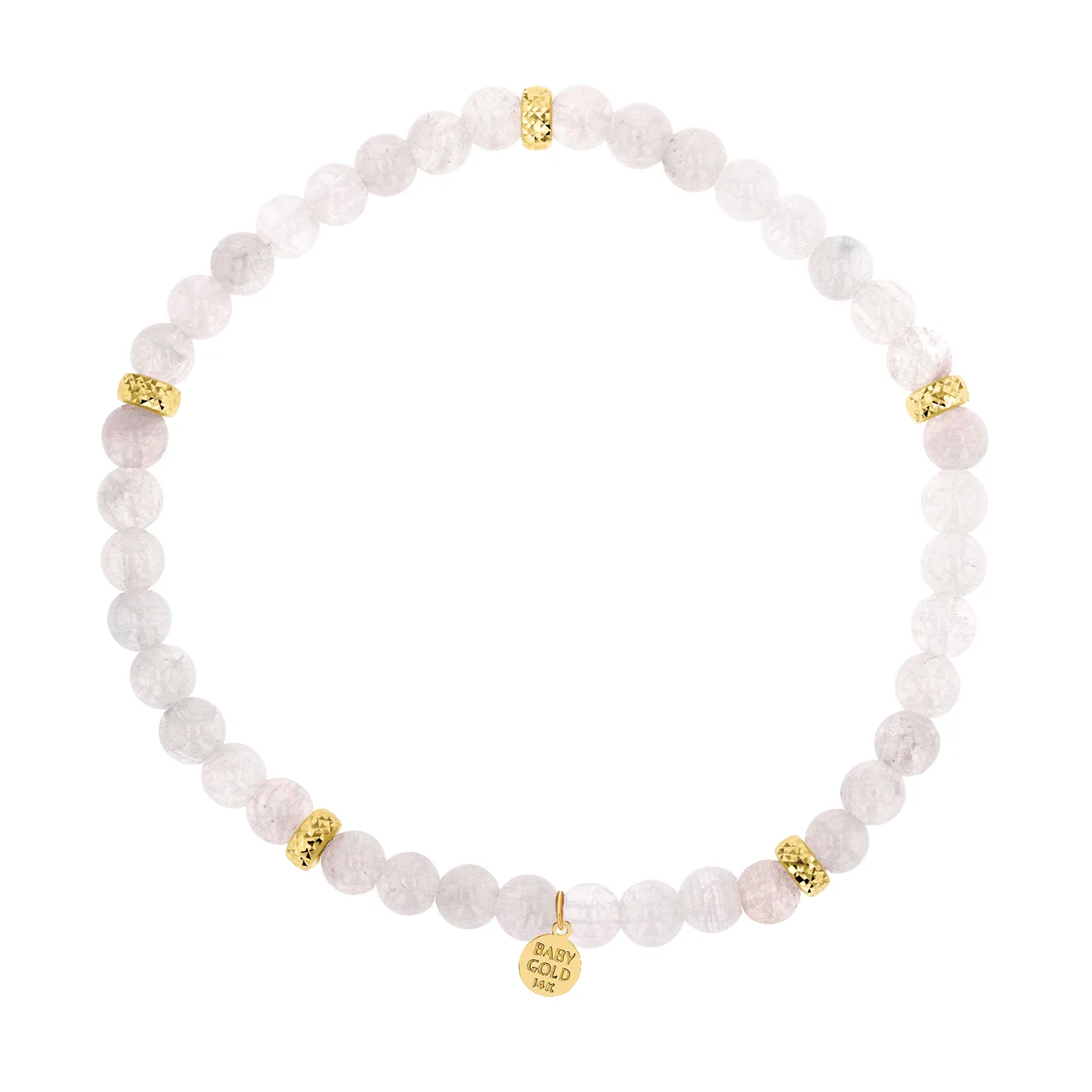 Moonstone Beaded Bracelet sold by Baby Gold