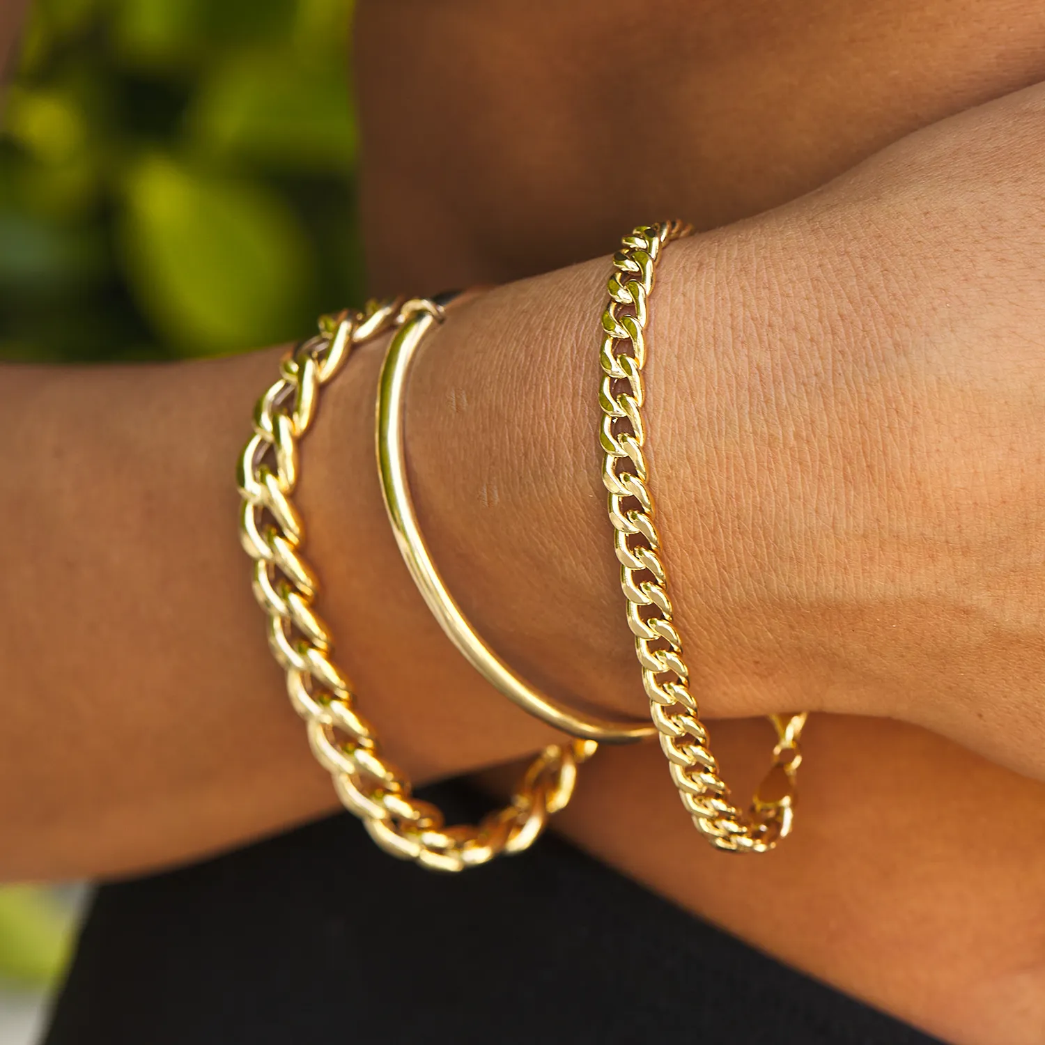 14K Miami Cuban Link Chain Bracelet 5.5mm sold by Baby Gold product image thumbnail 2