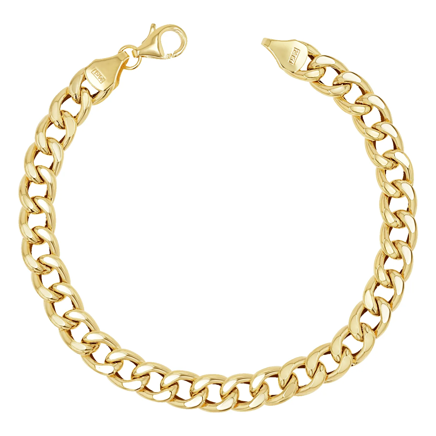 14K Miami Cuban Link Chain Bracelet 5.5mm sold by Baby Gold