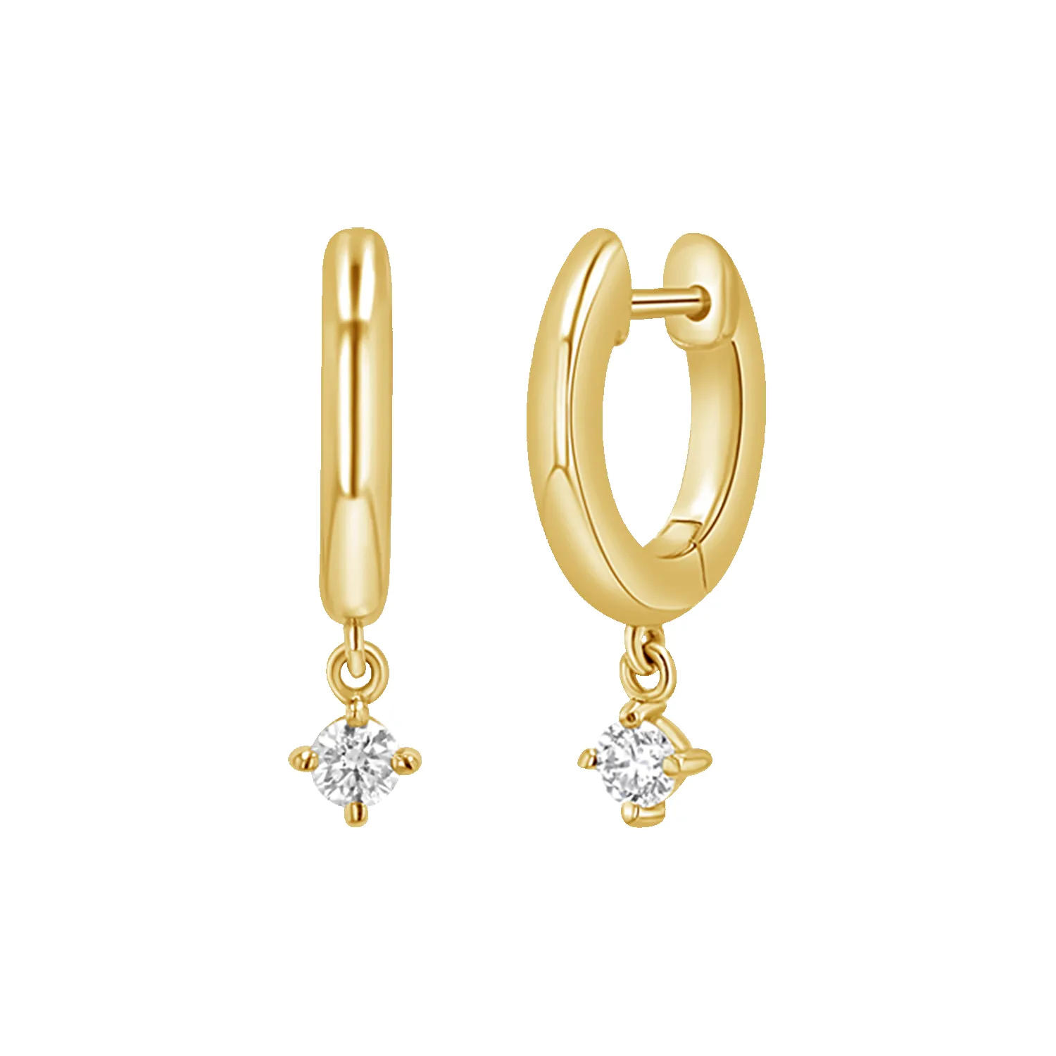 Diamond Charm Drop Huggies sold by Baby Gold