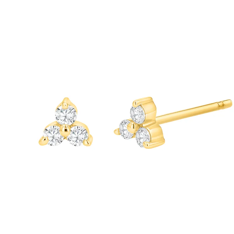 Trio Diamond Studs sold by Baby Gold
