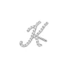 Diamond Pave Script Letter Stud sold by Baby Gold