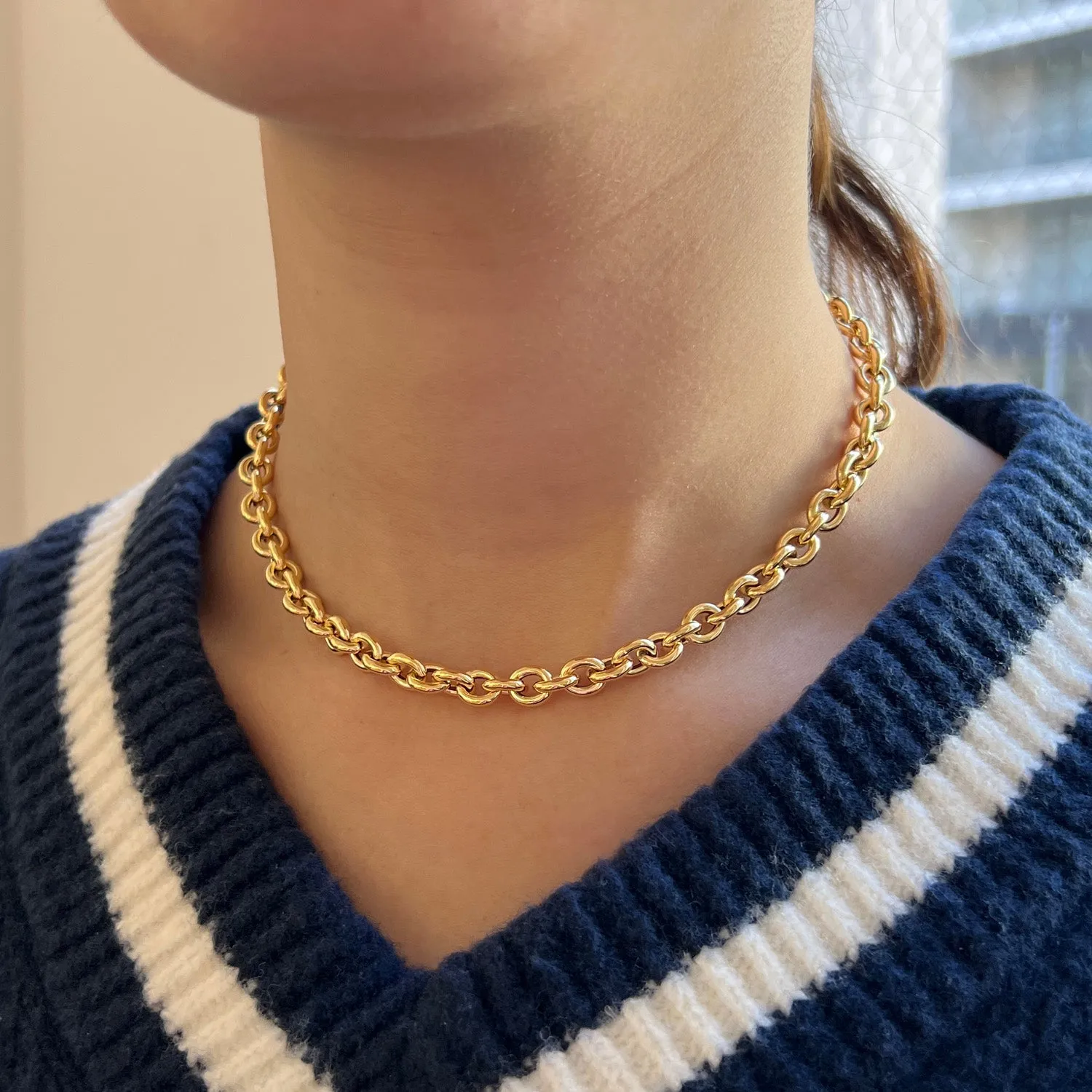 Loop Link Necklace sold by Baby Gold product image thumbnail 5