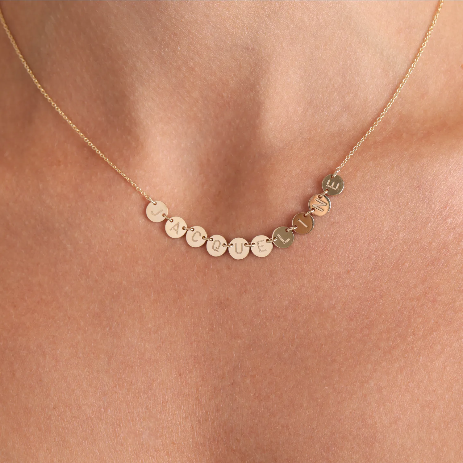 Round Bubble Name Necklace sold by Baby Gold product image thumbnail 5