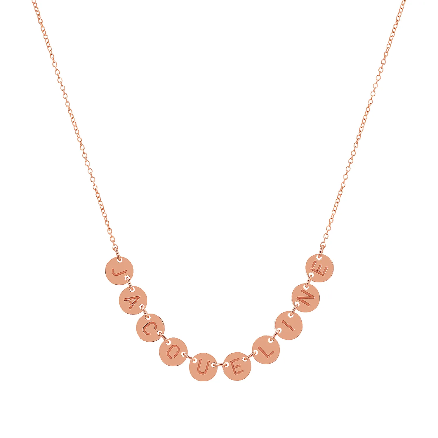 Round Bubble Name Necklace sold by Baby Gold product image thumbnail 2