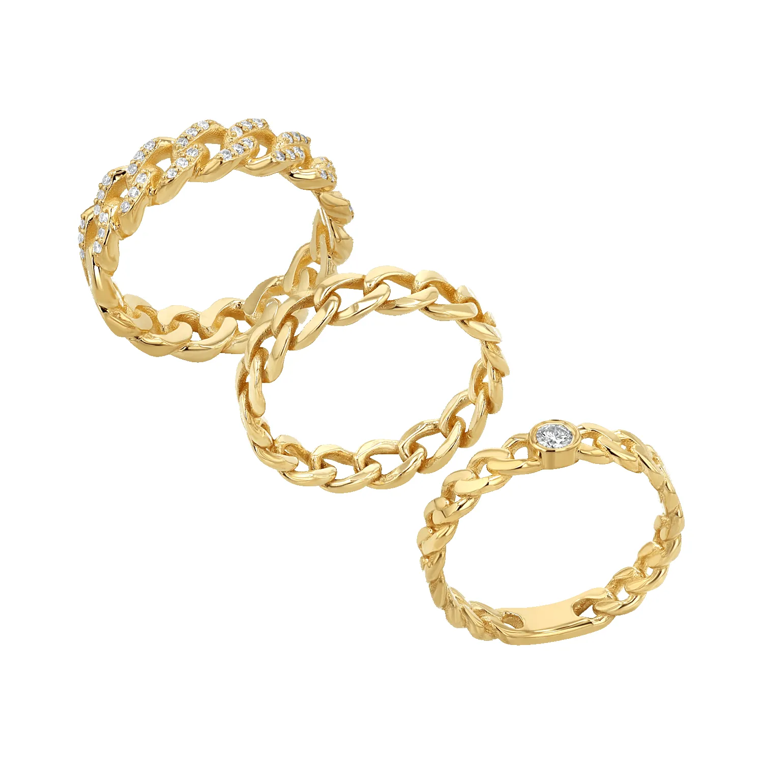 Cuban Curb Link Ring sold by Baby Gold product image thumbnail 4