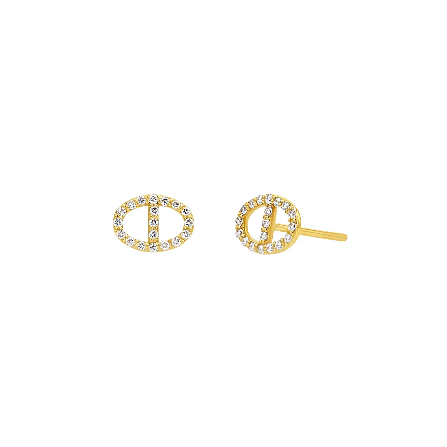 Mariner Diamond Stud Earrings sold by Baby Gold