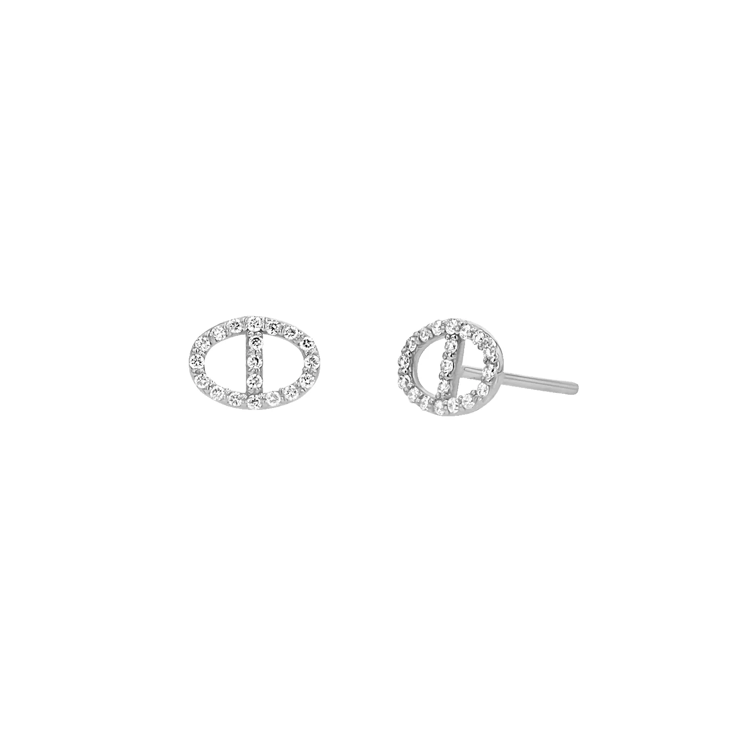 Mariner Diamond Stud Earrings sold by Baby Gold product image thumbnail 2