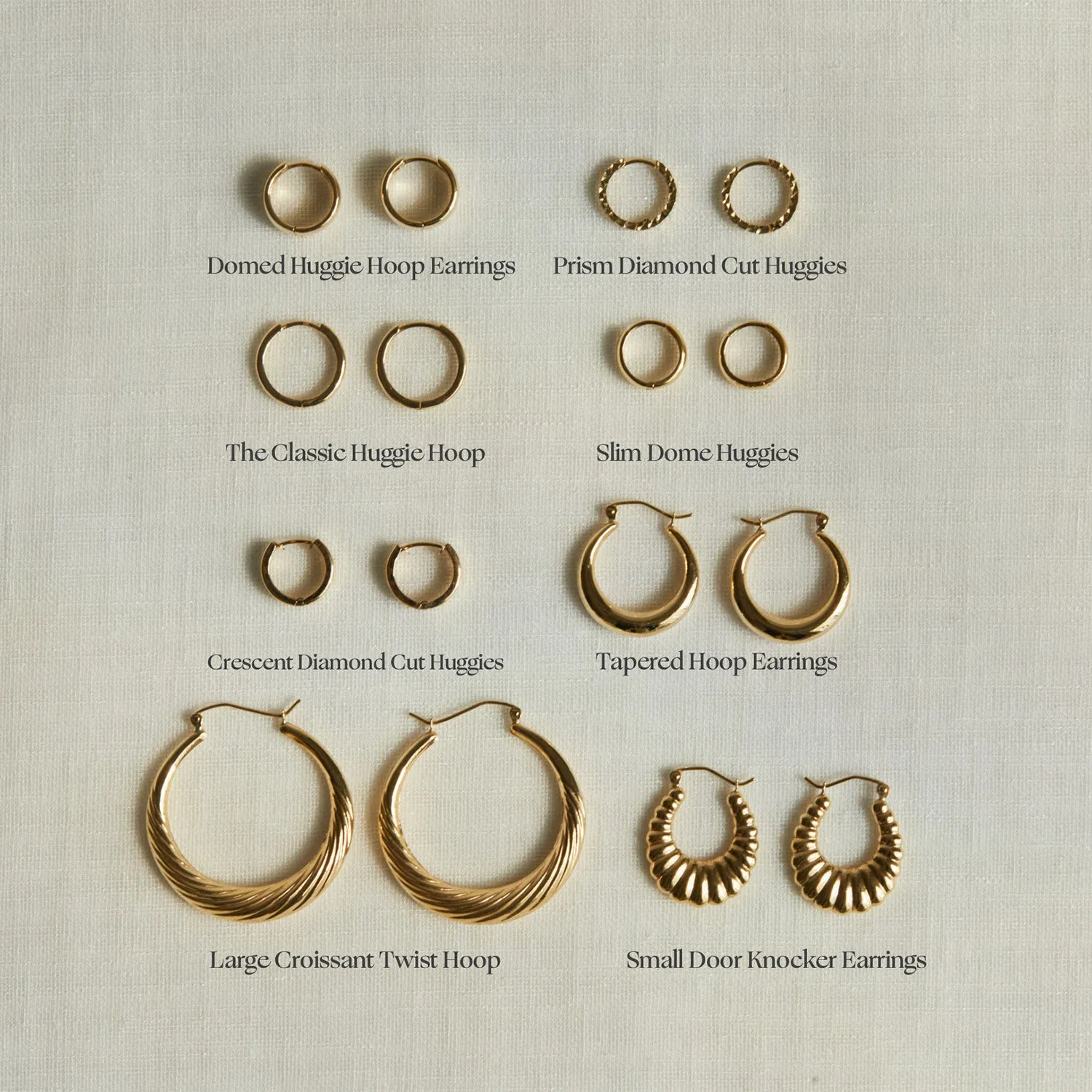 The Classic Huggie Hoops sold by Baby Gold product image thumbnail 5