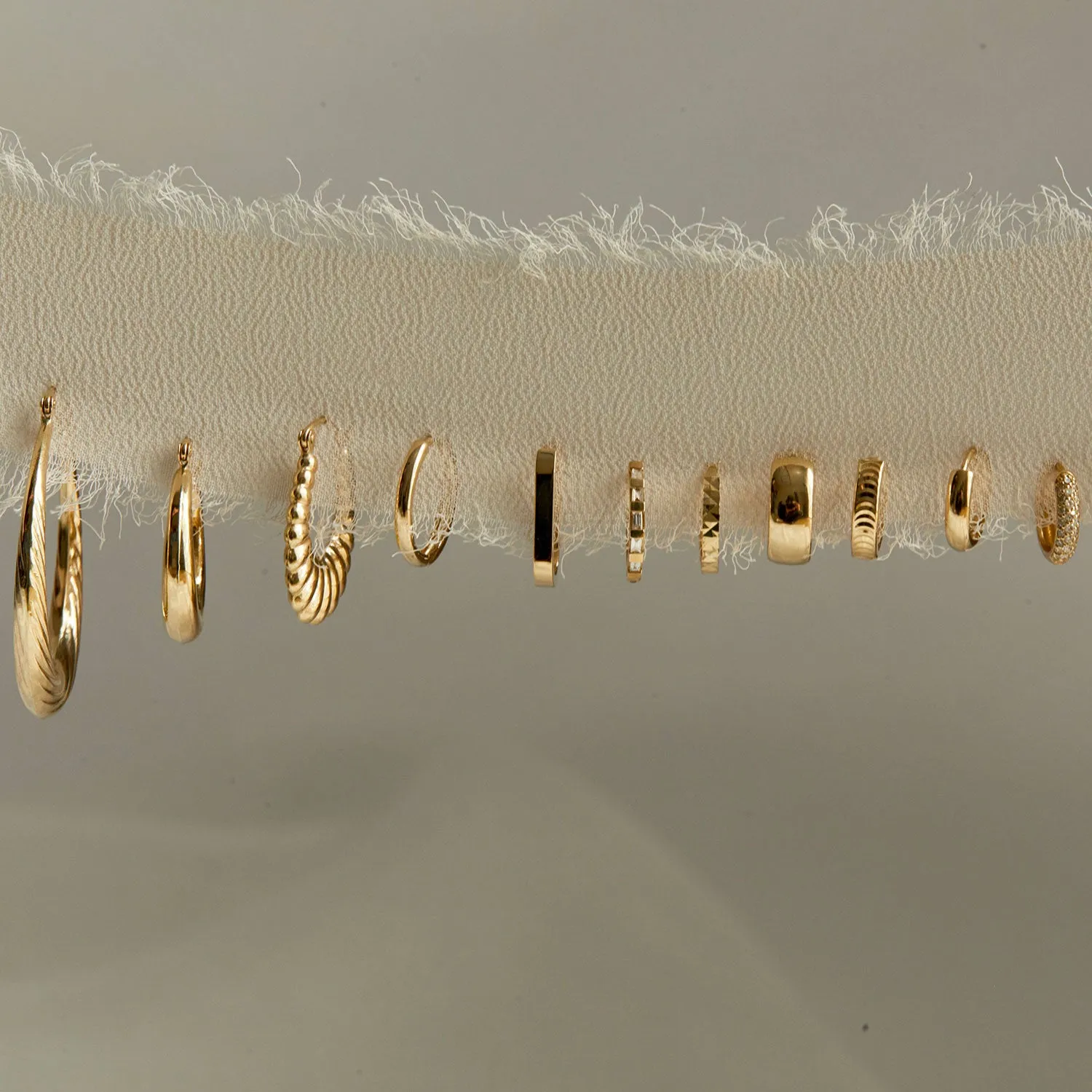 The Classic Huggie Hoops sold by Baby Gold product image thumbnail 2