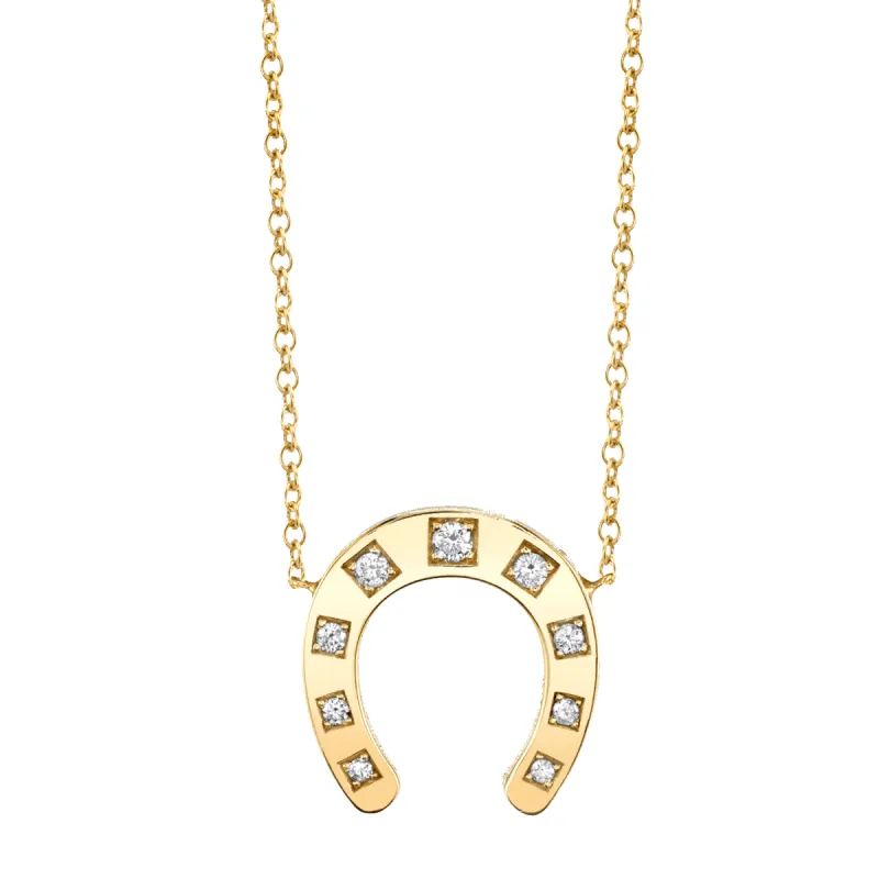 Horseshoe Necklace sold by Baby Gold