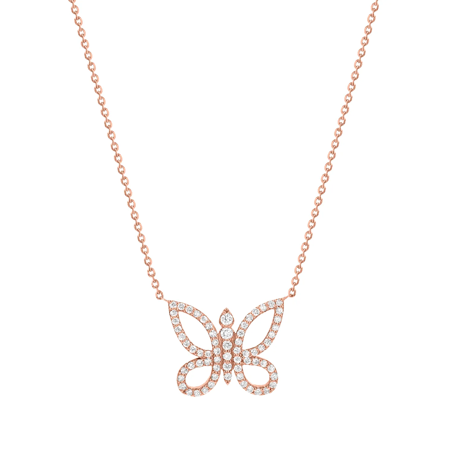 Diamond Pave Butterfly Necklace sold by Baby Gold product image thumbnail 3