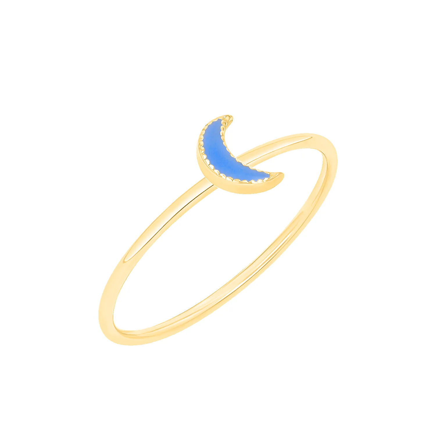 Enamel Moon Ring sold by Baby Gold
