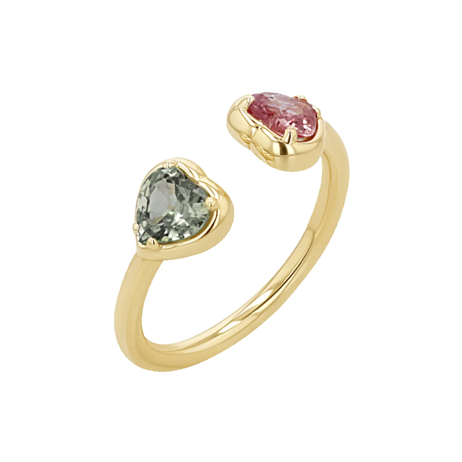 Sapphire Heart Duo Wrap Ring sold by Baby Gold product image thumbnail 4