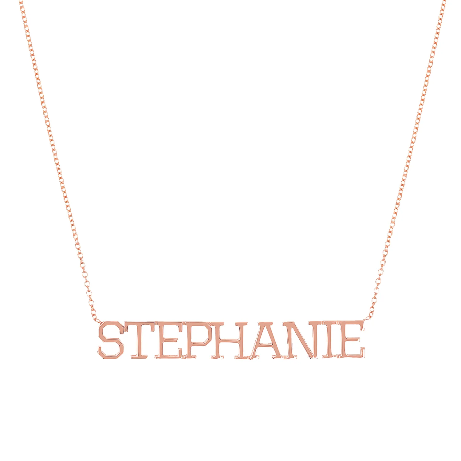 Varsity Name Necklace sold by Baby Gold product image thumbnail 3
