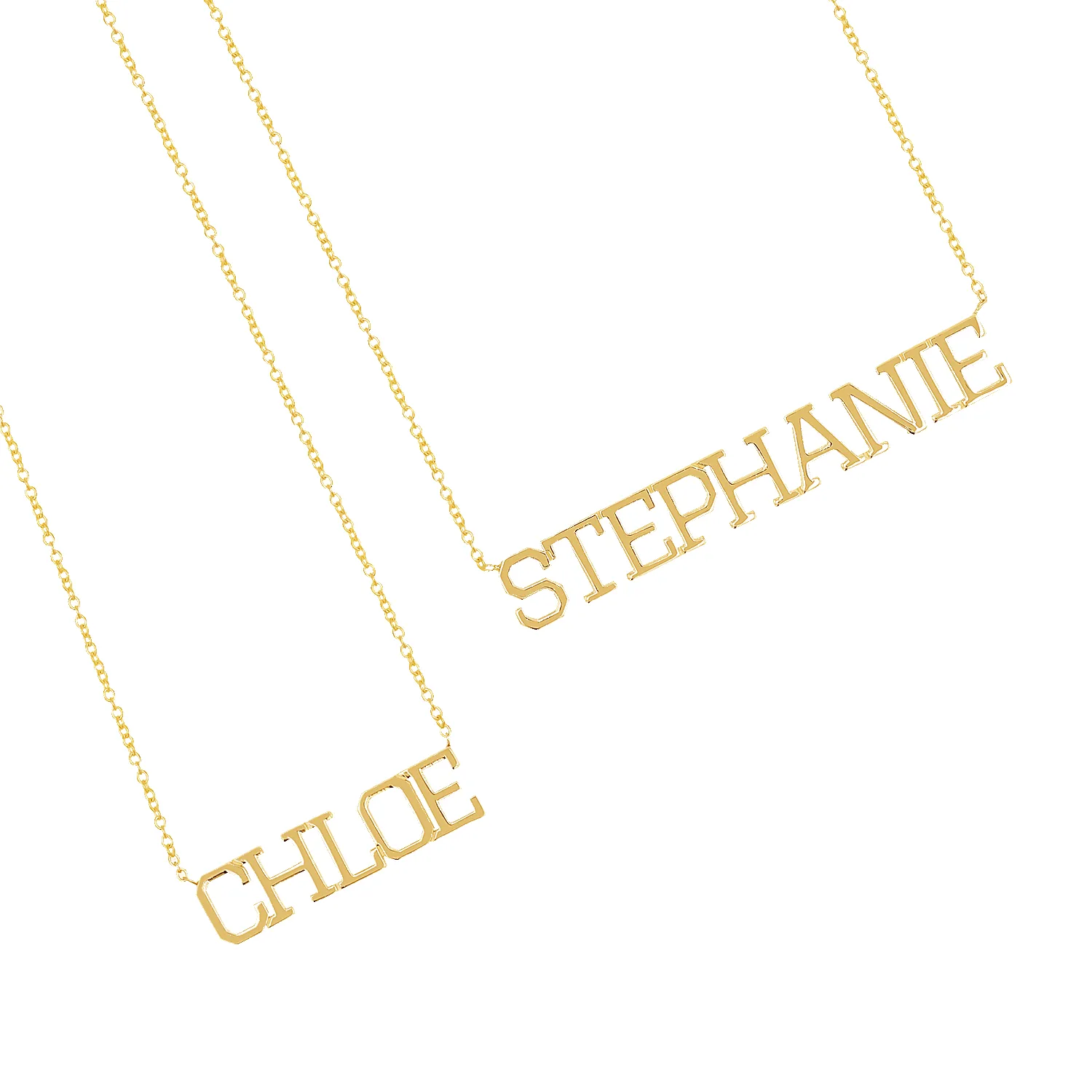 Varsity Name Necklace sold by Baby Gold product image thumbnail 4
