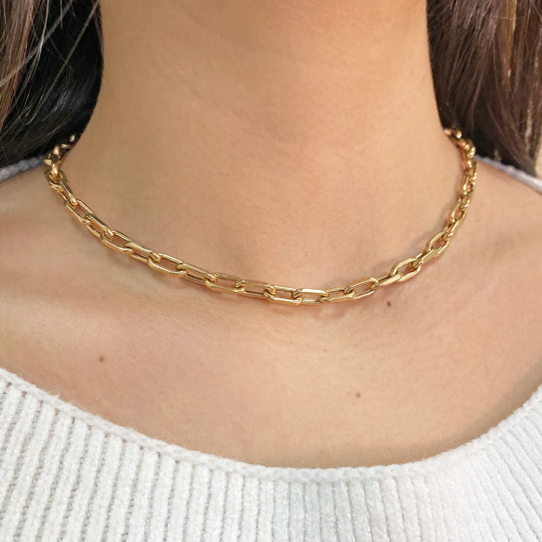 14K Grand Beverly Chain Necklace sold by Baby Gold product image thumbnail 5