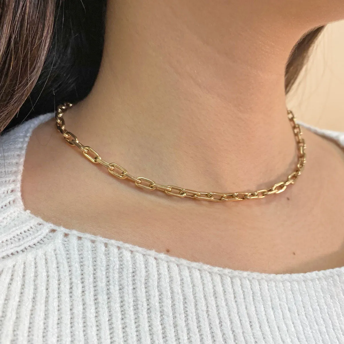 14K Grand Beverly Chain Necklace sold by Baby Gold product image thumbnail 4