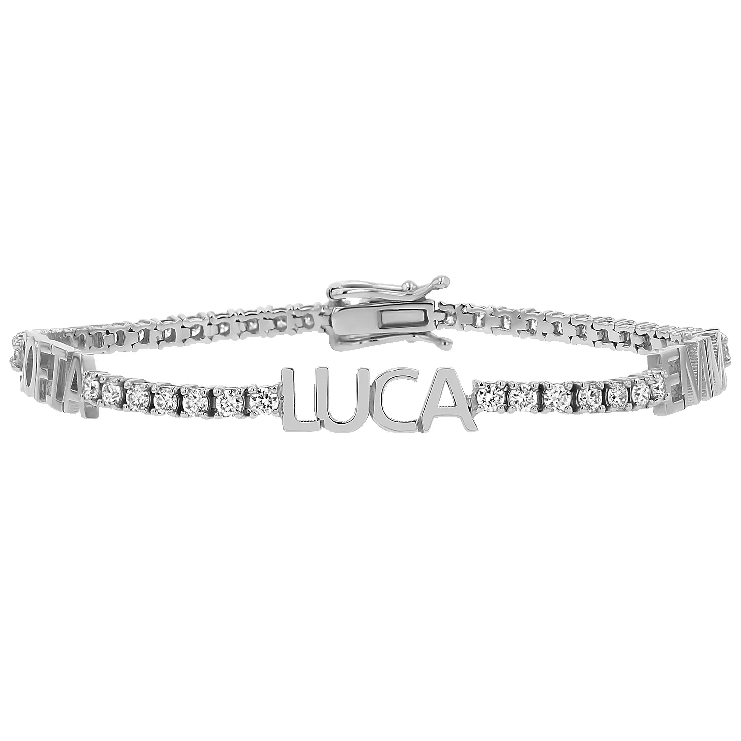 Custom Diamond Name Tennis Bracelet sold by Baby Gold product image thumbnail 2