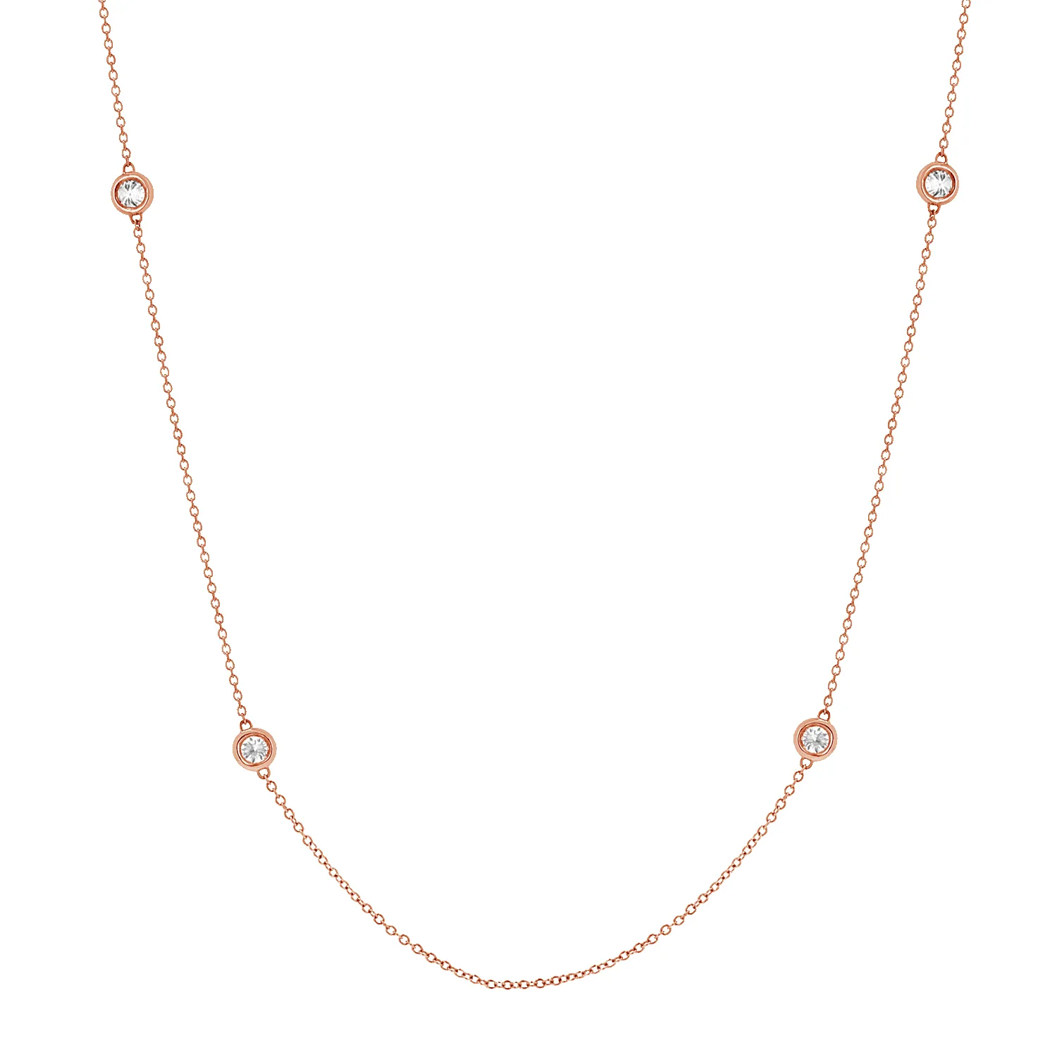 Quad Diamond Bezel Charm Chain sold by Baby Gold product image thumbnail 3