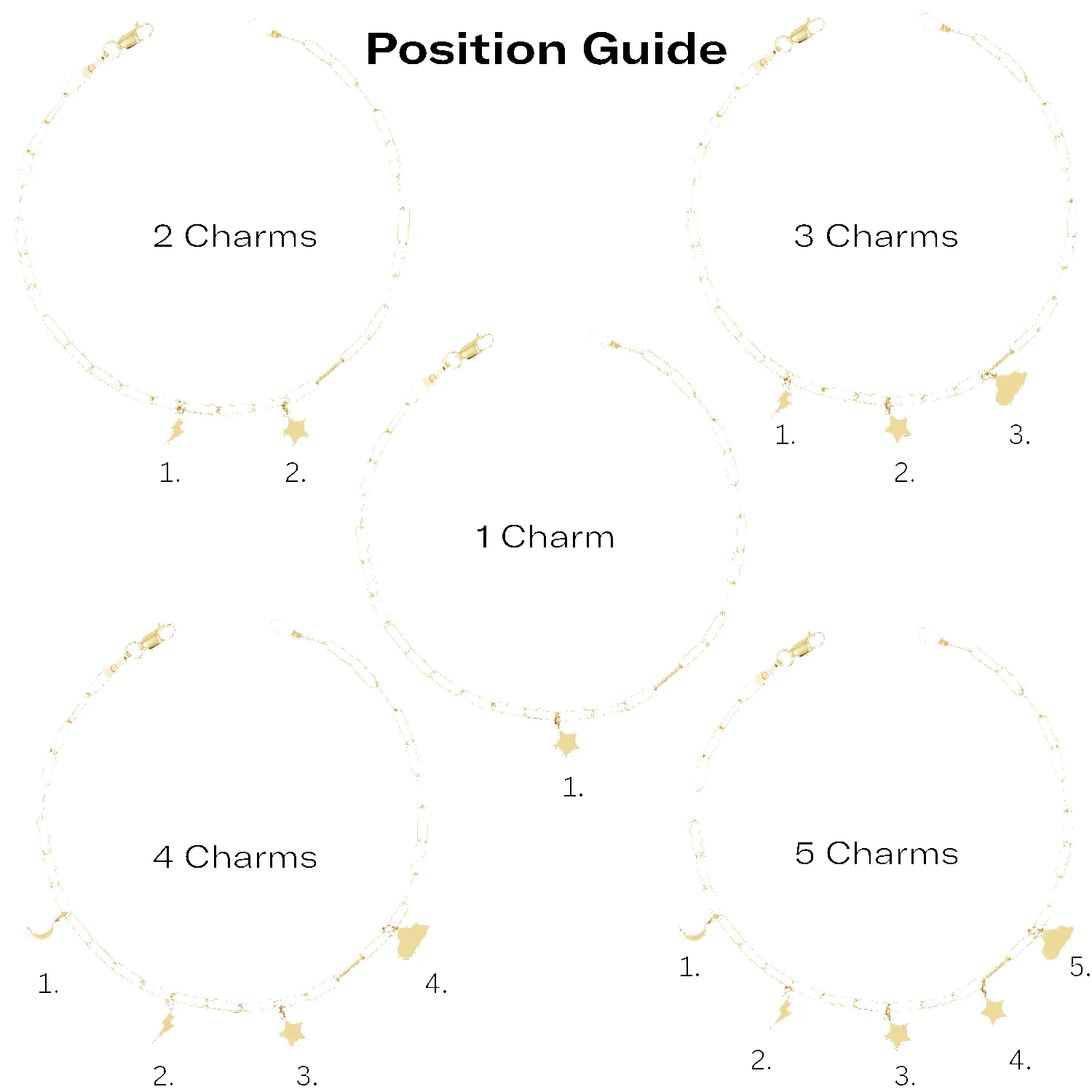 Paper Clip Link Custom Charm Bracelet sold by Baby Gold product image thumbnail 4