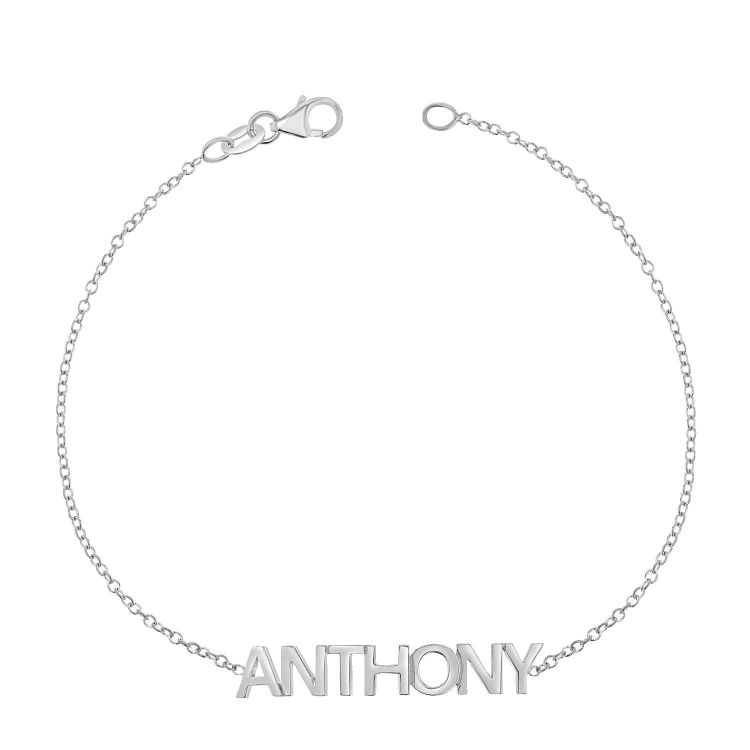 Block Letter Name Bracelet sold by Baby Gold product image thumbnail 2