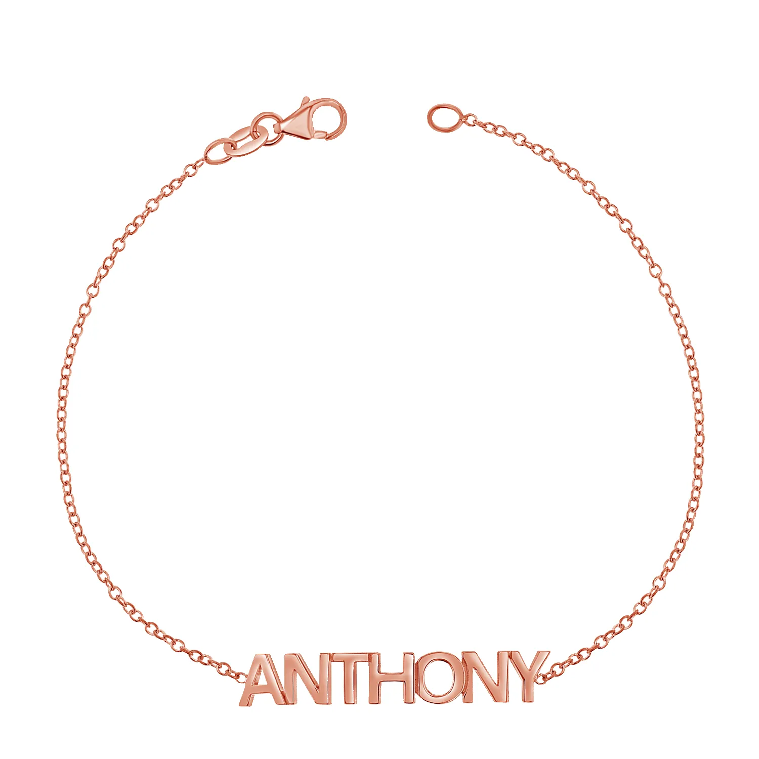 Block Letter Name Bracelet sold by Baby Gold product image thumbnail 3