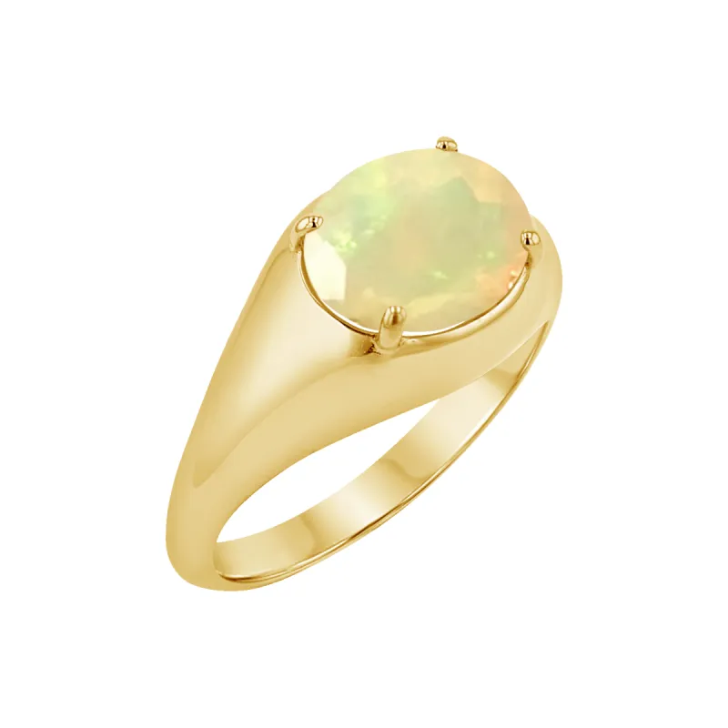 Grand Opal Signet Ring sold by Baby Gold