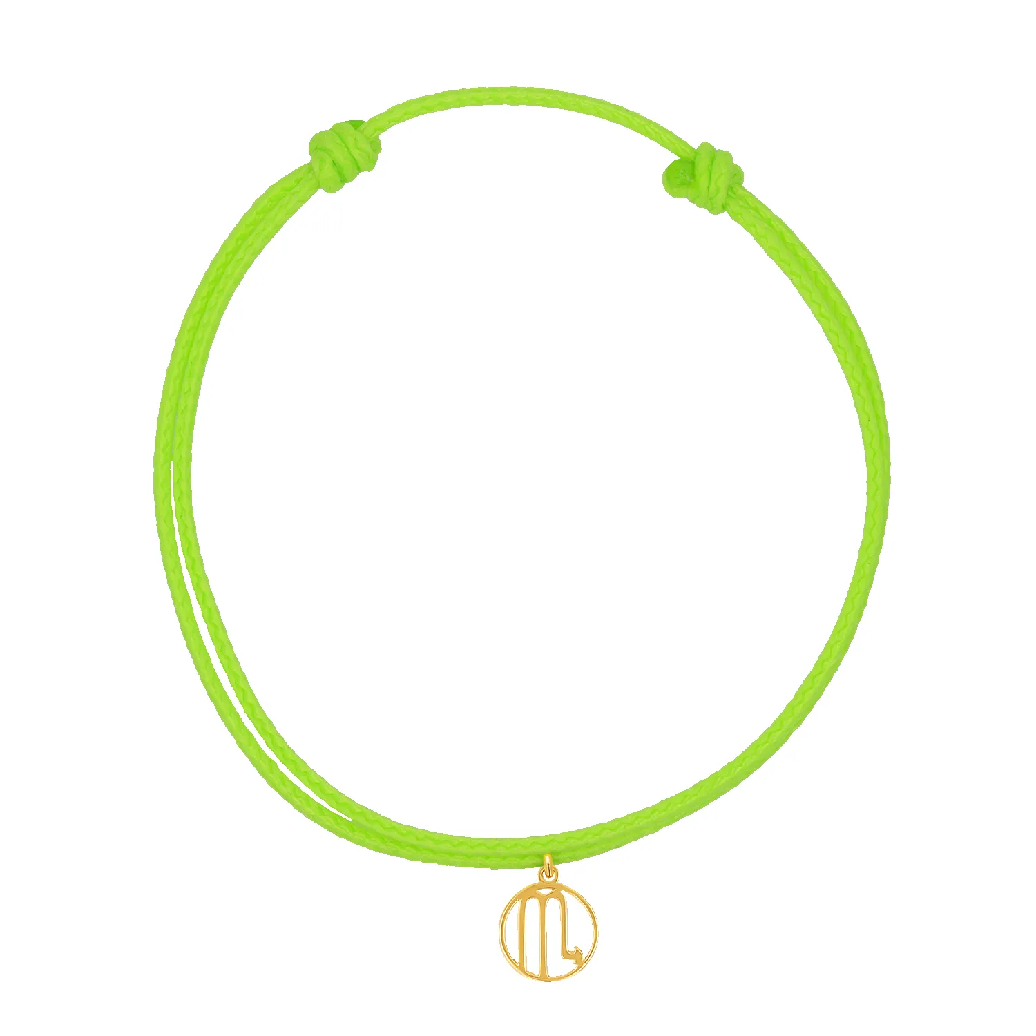 Zodiac Charm Cord Bracelet sold by Baby Gold product image thumbnail 3